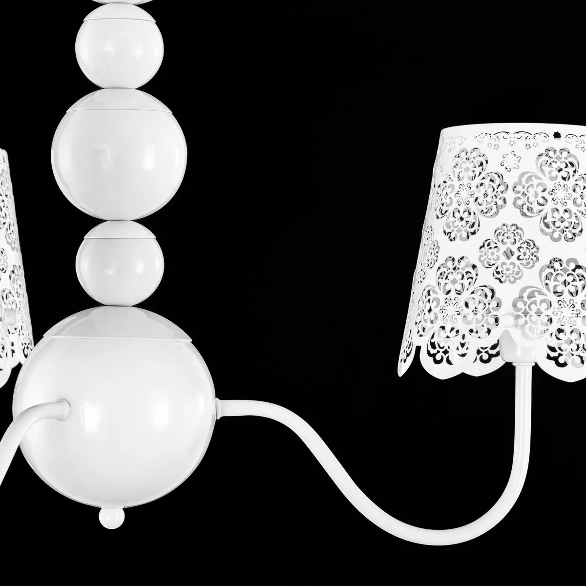Arianna, nowoczesna lampa wisząca, biała, E14, V2473B-3 WH